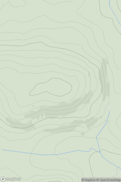 Thumbnail image for Ewe Hill [Firth of Forth to the River Tweed] showing contour plot for surrounding peak